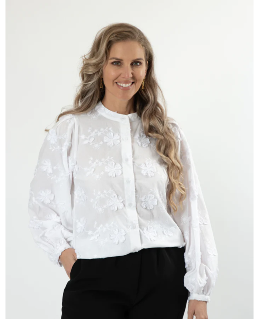 Stella + Gemma Greer Top - White
