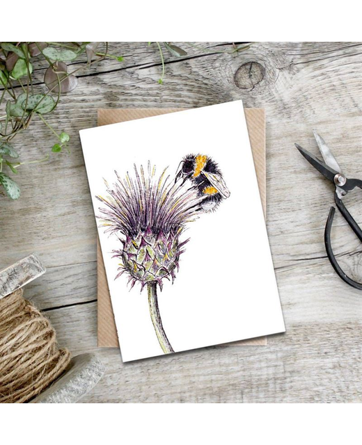 Livewires Thistle & Bee Card