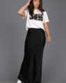 Storm Liquid Bias Maxi Skirt