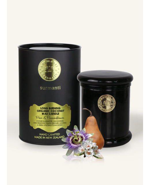 Long Burning Eco Soya Candle 250g - Pear & Passionflower