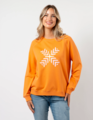 Stella + Gemma Classic Sweater - Mandarin with Candy Cross