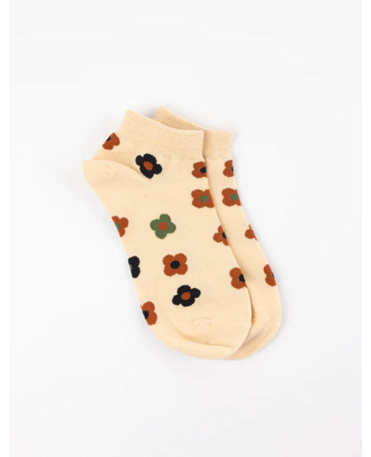 Stella + Gemma Cream with Multi Flower Socks