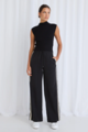 Storeis Be Told Townie Side Stripe Wide Leg Pant