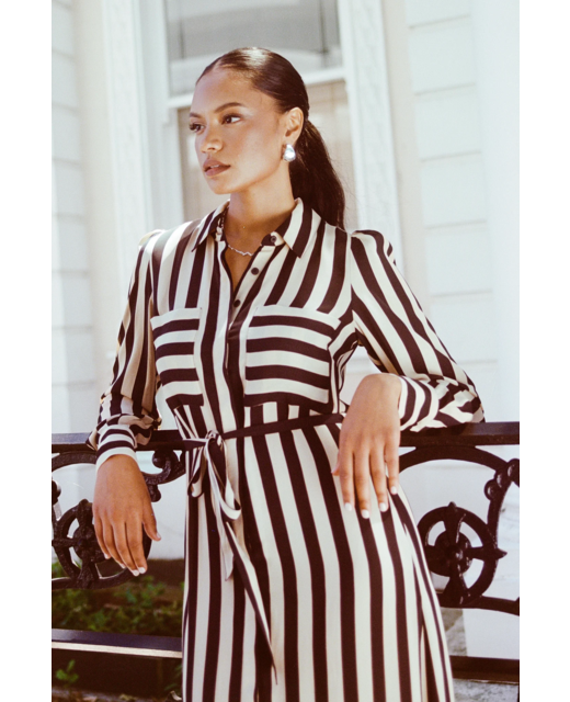 Among The Brave Cyprus Shirt Midi Dress