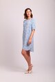 Foil Tuck Sleeve Dress