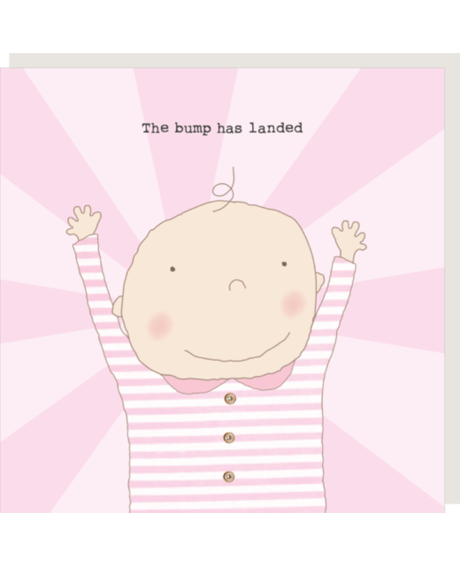 Rosie Made a Thing Girl Bump Landed Card