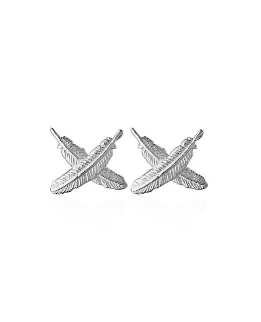 Boh Runga Feather Kisses Stud Earrings