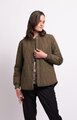 Foil Quilted Snap Jacket