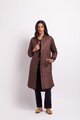 Foil Quilted Snap Coat