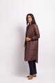 Foil Quilted Snap Coat