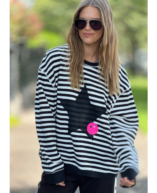 Hammill & Co Star Stripe Waffle Top