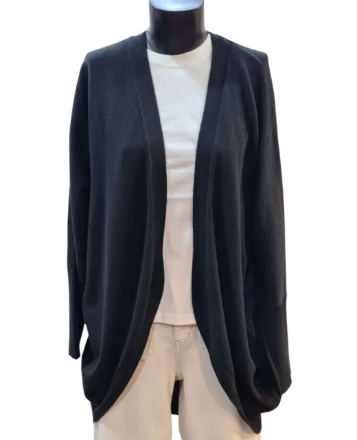 Foil Open Front Midi Cardi