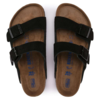 Birkenstock Arizona Soft Footbed Suede Regular Sandal - Black