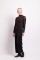 Foil LS Polo Neck Top
