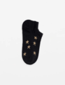 Stella & Gemma Black with Gold Glitter Stars Socks