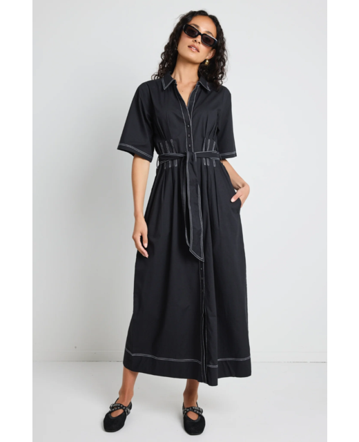 Among The Brave Service Midi Shirt Dress