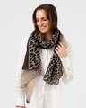 Stella + Gemma Beige with Black Hearts & Dots Scarf