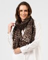 Stella + Gemma Chocolate Leopard Scarf