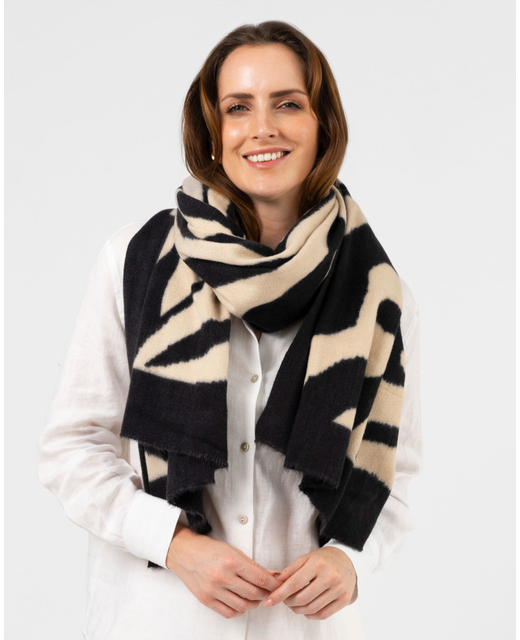 Stella + Gemma Zebra Heart Scarf