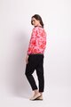 Memo Sheer Sleeve Rib Detail Top
