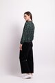 Foil Shoulder Detail Blouse