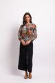 Foil Shoulder Detail Blouse