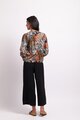 Foil Shoulder Detail Blouse