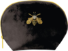 Livewires Black Bee Cosmetic Velvet Bag