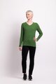 Memo Textured V Neck Sweater