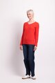 Memo Textured V Neck Sweater