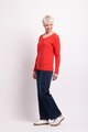 Memo Textured V Neck Sweater