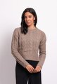 Preen Cropped Cable Jumper