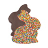 Charlotte Piper Sprinkle Bunny - Flat Dark Chocolate