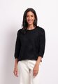 Foil Boxy High Low Jumper