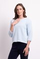 Foil Boxy High Low Jumper