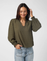 Stella + Gemma Cecily Blouse - Olive Mosaic