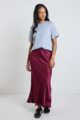 Stories Be Told Talent Satin Bias Midi Skirt
