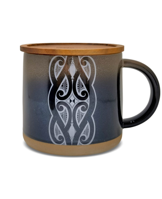 Moana Road Black Miriama Grace-Smith Ceramic Glazed Mug