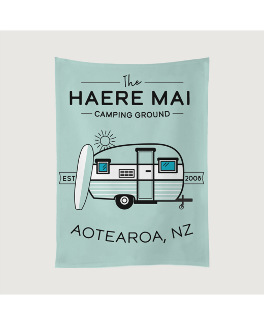 Moana Road Haere Mai Tea Towel