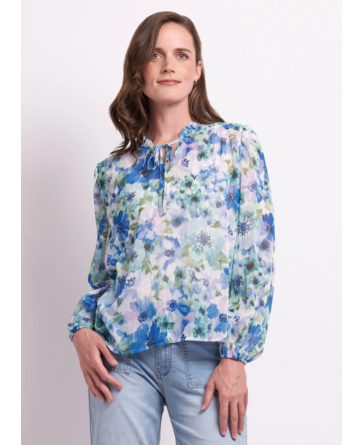 Memo Shirred Yoke Blouse