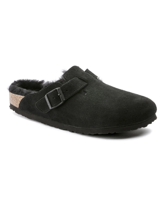 Birkenstock Boston Shearling Regular Clog - Black