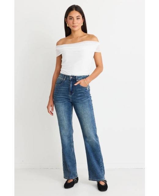 Stories Be Told Farah High Rise Flare Jean