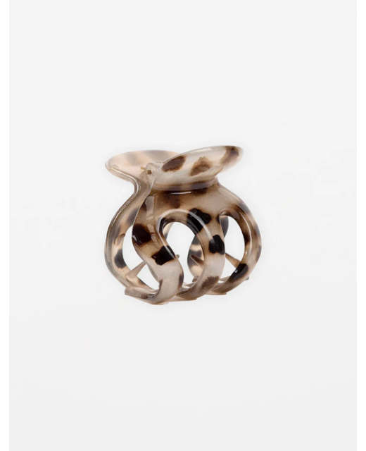 Stella + Gemma Clam Hair Claw - Leopard