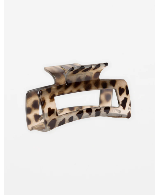 Stella + Gemma Oblong Hair Claw - Leopard