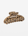 Stella + Gemma Cheetah Hair Claw - Tan/Black
