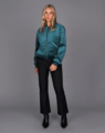 Storm Quilted Velvet Bomber Jacket