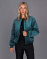 Storm Quilted Velvet Bomber Jacket