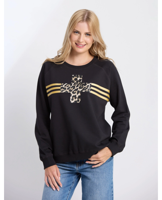 Stella + Gemma Classic Sweater - Black Star Crossed