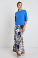 Among The Brave Frantic Satin Bias Maxi Skirt