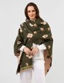 Stella + Gemma Green Floral Scarf
